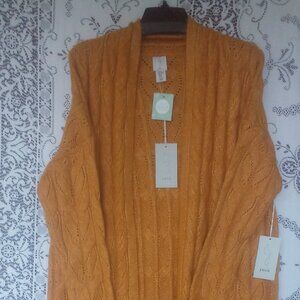 Joie Cardigan Crocheted Sweater Duster Autumn Size: M NWT
